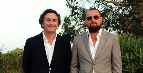 Alejandro Agag y Leonardo Di Caprio Formula E 2015