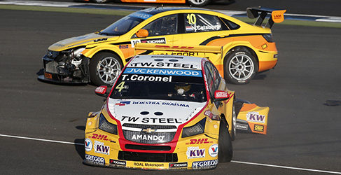 Tom Coronel y Nicky Catsburg Buriram WTCC 2015
