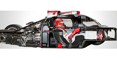 monocasco habitaculo asiento audi r18 etron quattro 2015