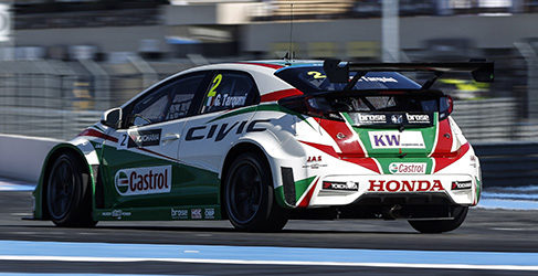 honda civic wtcc gabriele tarquini paul ricard 2015