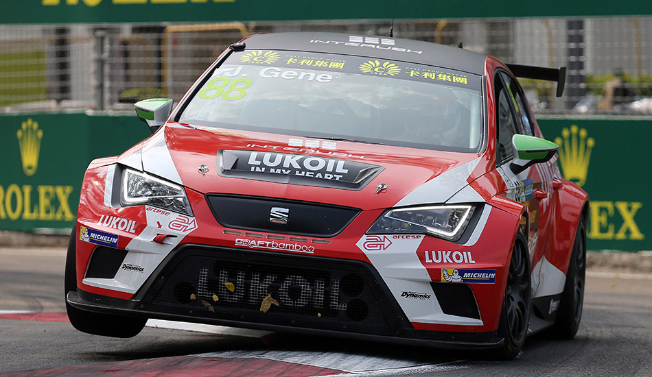 Jordi Gené a los mandos de su SEAT León TCR de Craft Bamboo