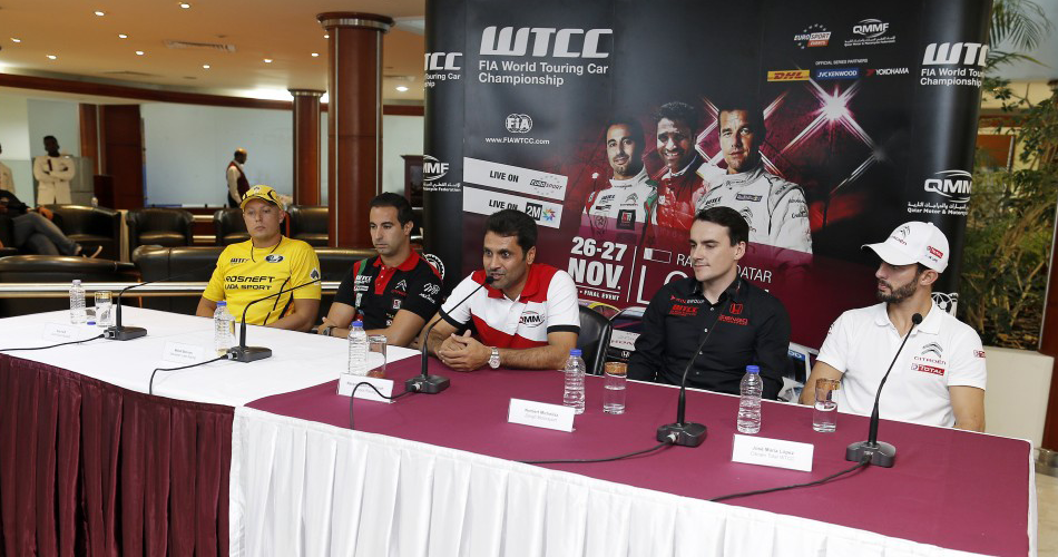Rueda de prensa previa al Gran Premio de Qatar 2015 con Al-Attiyah como protagonista