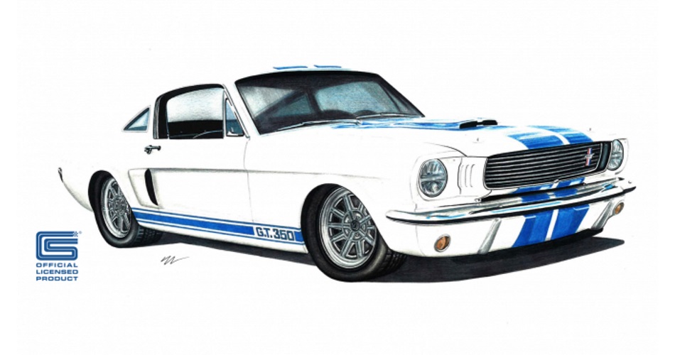 Boceto del Shelby Mustang GT 350 de Revology