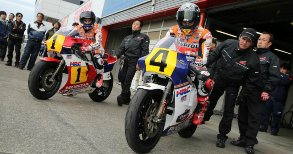 Dani PEdrosa y Marc Márquez sobre las 500cc