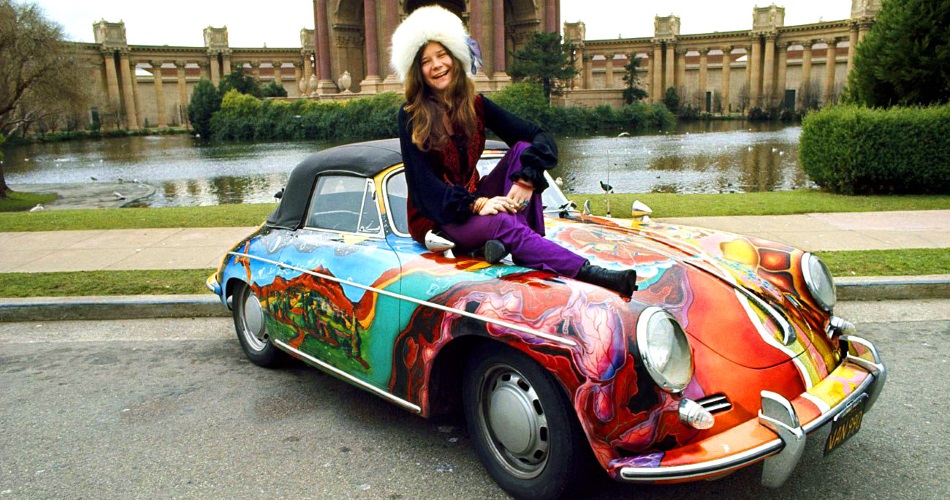 Janis Joplin sobre su Porsche 356C 1600