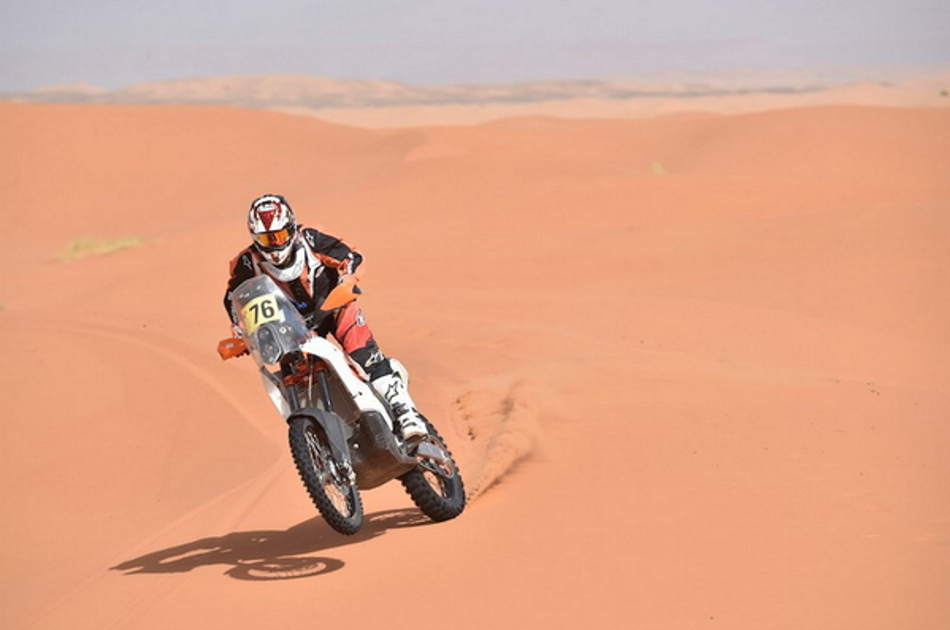 Mitsuhashi, en sus inicios en el Dakar.