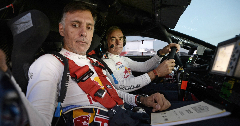 Carlos Sainz y su navegante Lucas Cruz.