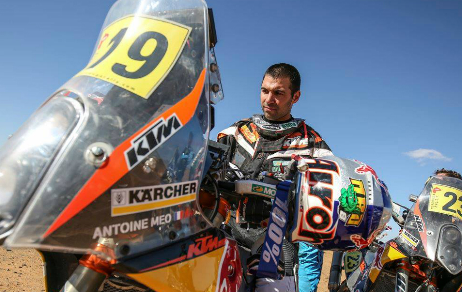 Antoine Meo, un novato en el Dakar.