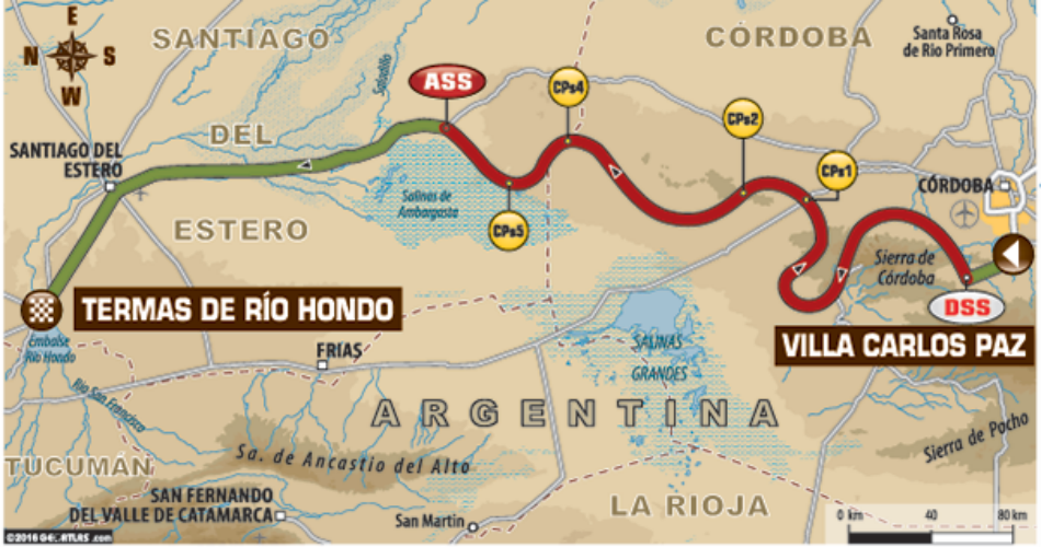 Mapa de la segunda etapa.