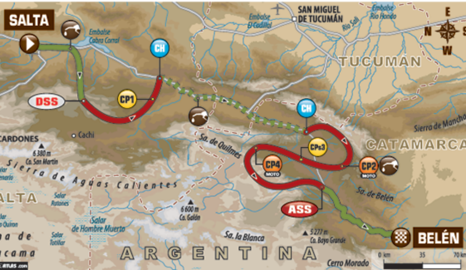 Mapa de la octava etapa.