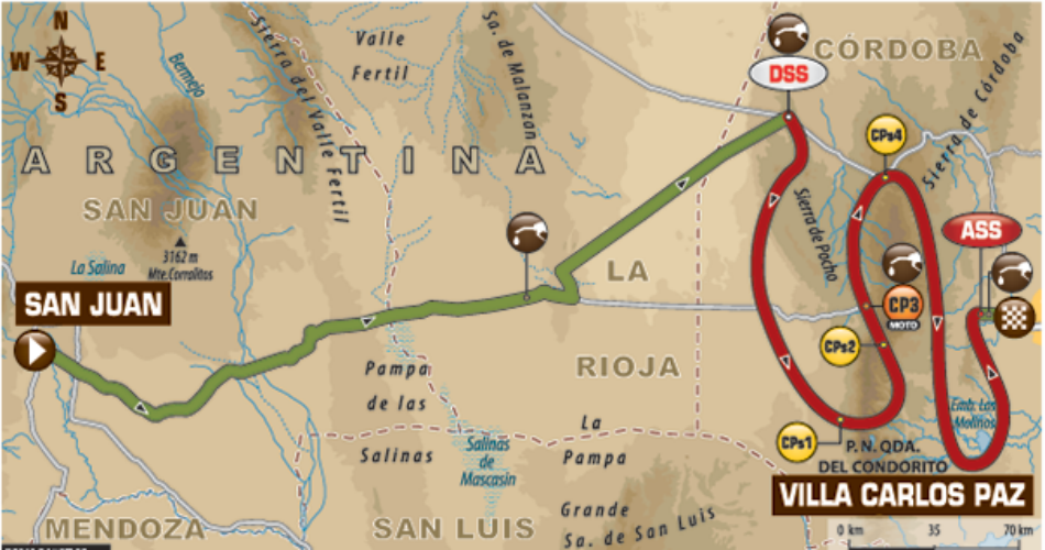 Mapa de la etapa 12.