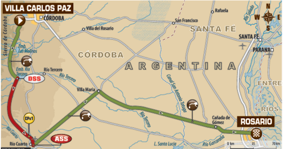 Mapa de la etapa 14.