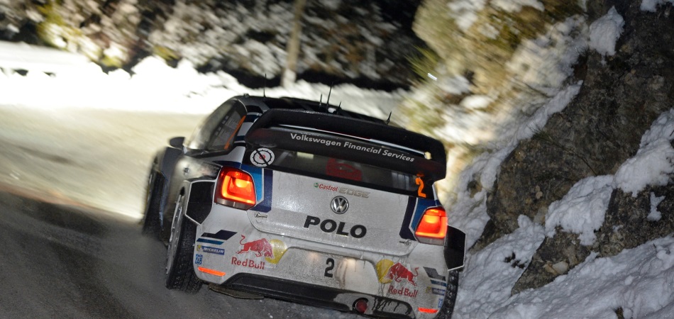 Volskwagen Polo R WRC durante el Montecarlo 2015