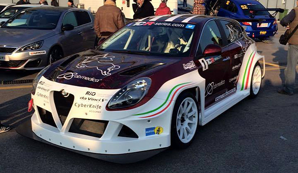 Alfa Romeo Giulietta TCR expuesto ayer en Monza