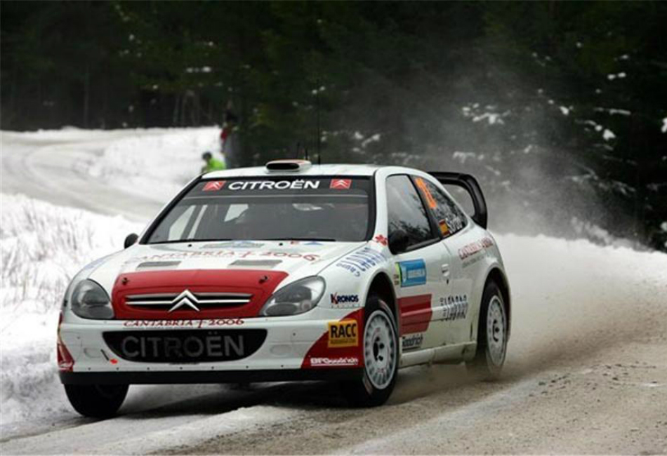 Dani Sordo con el Xsara de Kronos Racing en Suecia 2007.