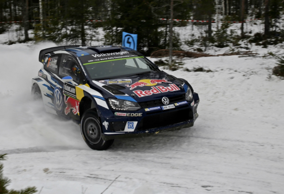 El líder, Sebastién Ogier (Volkswagen )