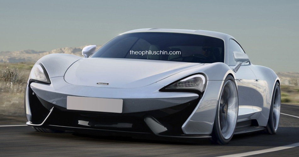 Render de Theophilus Chin de un Mclaren 570 S 4 puertas