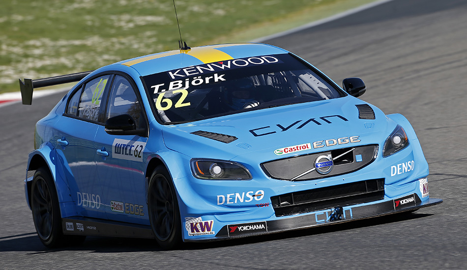 Thed Björk en el Volvo S60 TC1