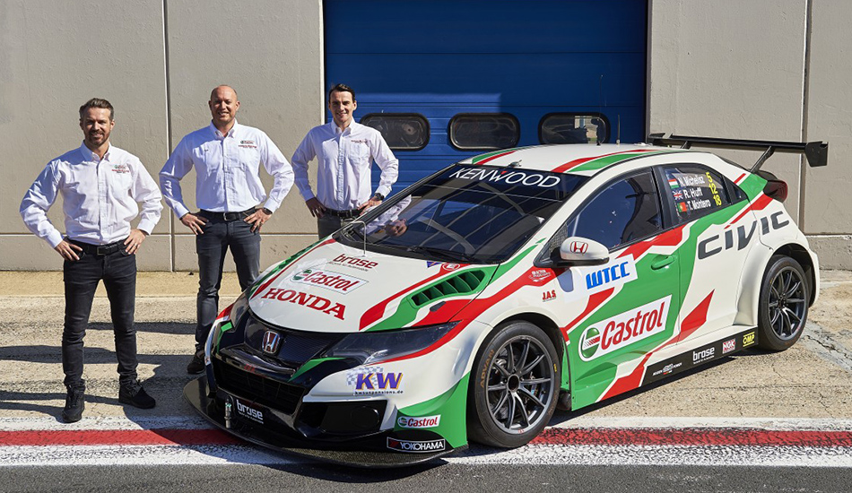 Tiago Monteiro Rob Huff Norbert Michelisz Honda Civic TC1