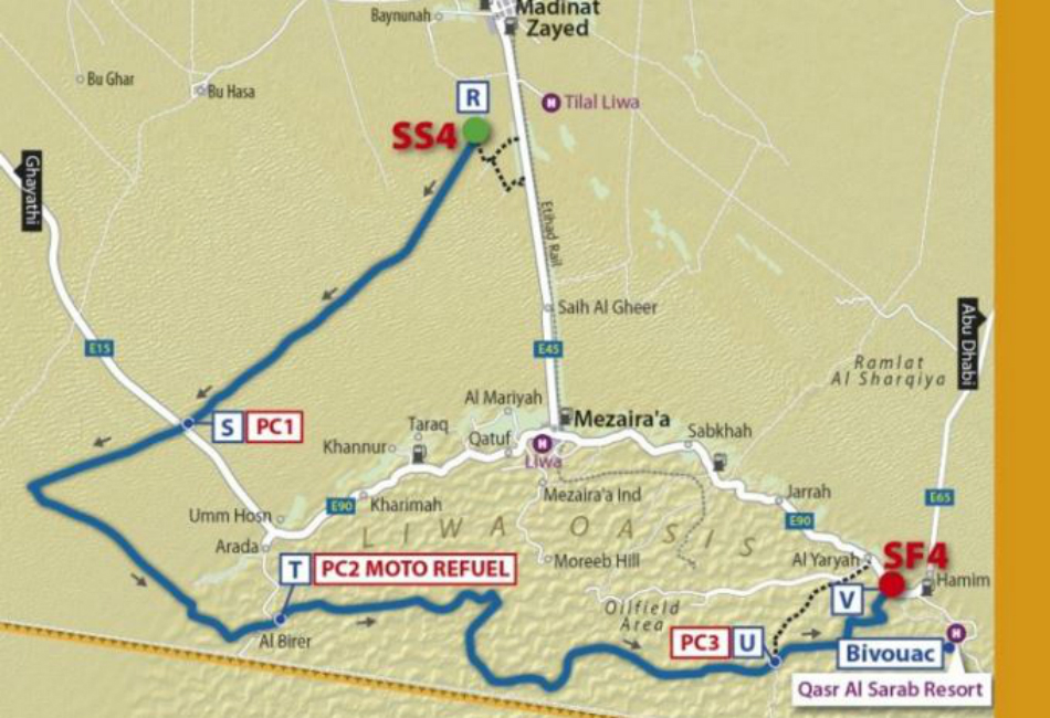 Mapa de la cuarta etapa.