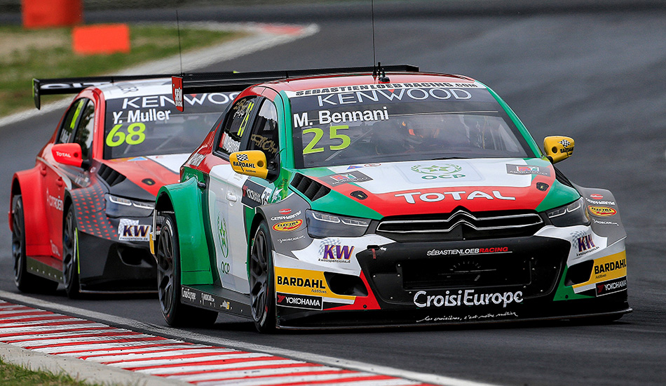 Mehdi Bennani por delante de Yvan Muller