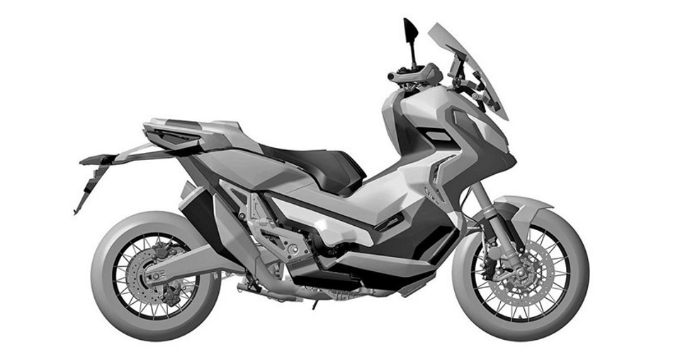 Planos de patente de la nueva Honda scooter adventure