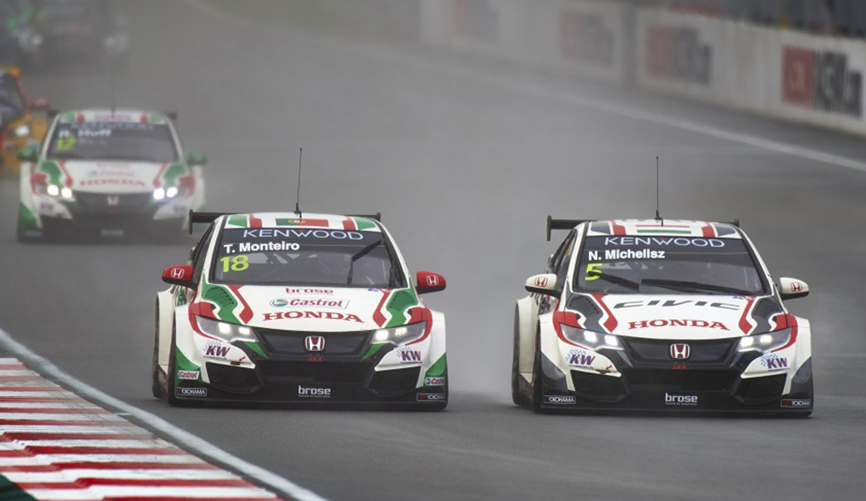 Tiago Monteiro y Norbert Michelisz