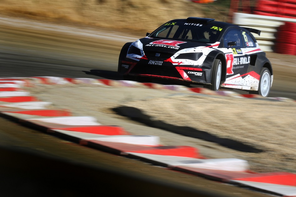 Reinis Nitiss en Lohéac. Foto: FIAWorldrallycross.com