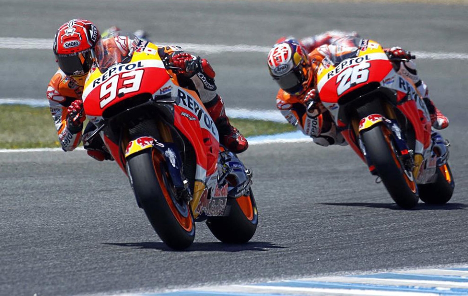 Dani Pedrosa y Marc Márquez