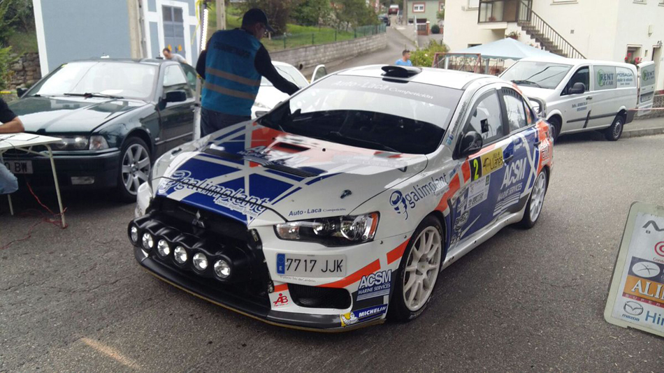 Pedro Burgo - Marcos Burgo, Mitsubishi Lancer Evolution X (Foto: Eva Martínez)
