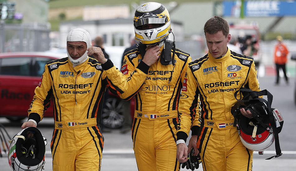 Gabriele Tarquini, Hugo Valente y Nicky Catsburg