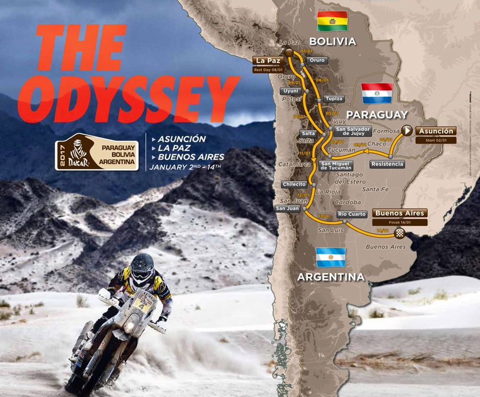 Recorrido Dakar 2017