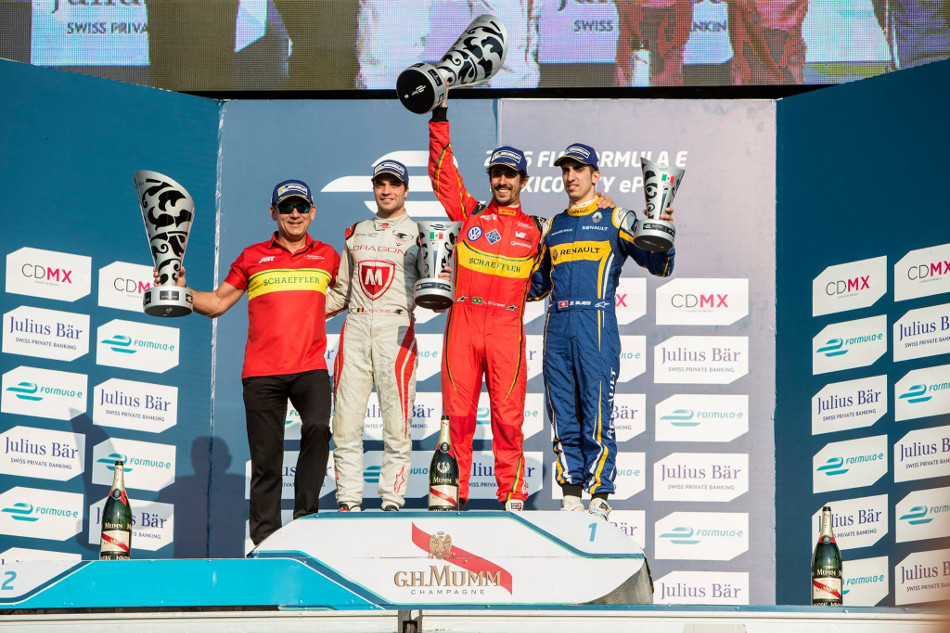 Podio Eprix Mexico