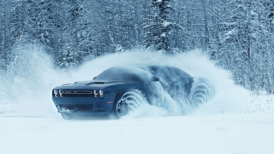 Challenger en nieve