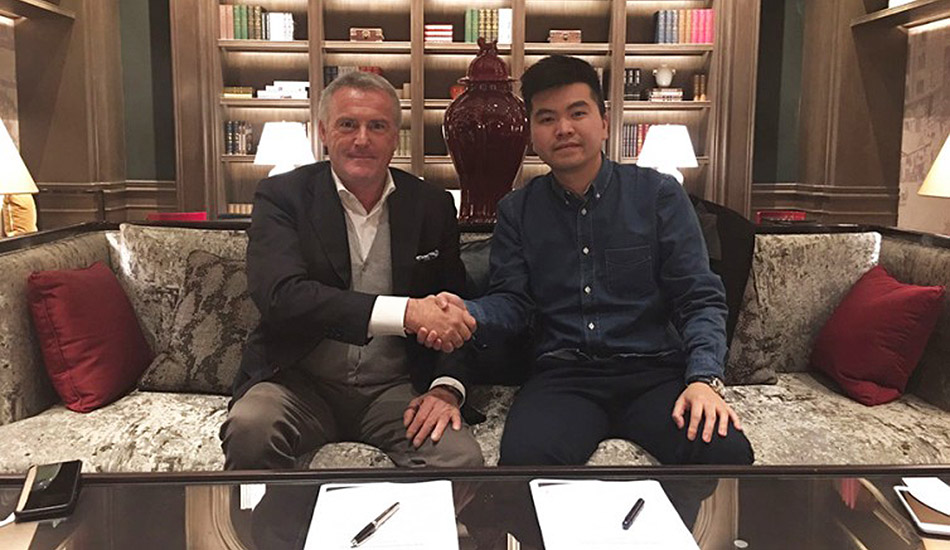 Marcello Lotti con Kevin Jiang