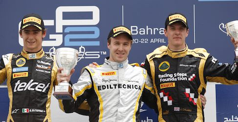 Podio carrera sprint Baréin