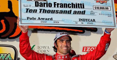 franchitti pole iowa