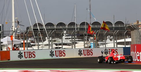 Mitch Evans pole Valencia