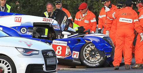 El TS030 siniestrado