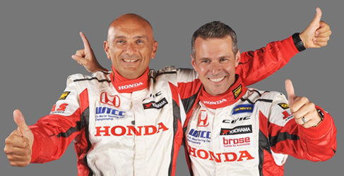 Gabriele Tarquini y Tiago Monteiro