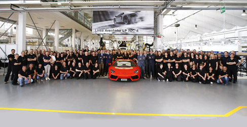 Lamborghini Aventador número 1000