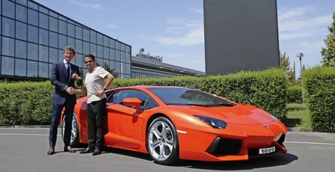 Lamborghini Aventador número 1000
