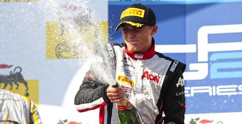 Max Chilton podio Hungría