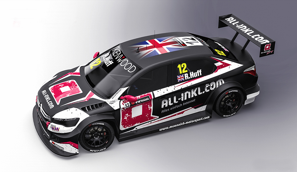 Citroën C-Elysée WTCC de Münnich Motorsport para 2017 con Rob Huff