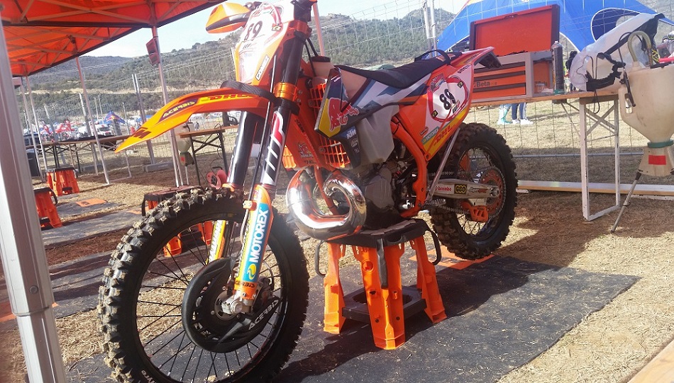 La moto de Alfredo Gómez