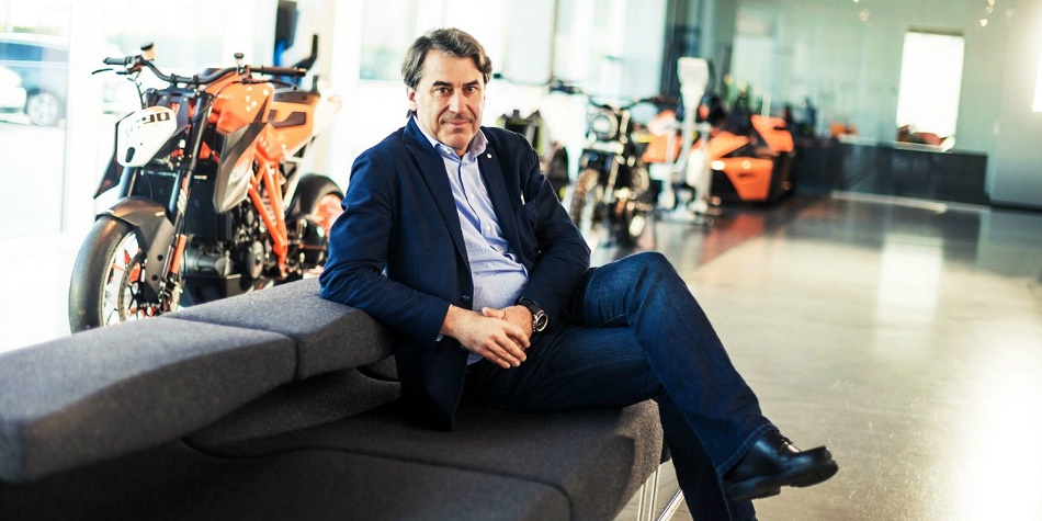 Pierer en la presentación de KTM