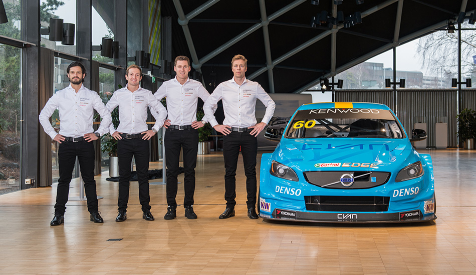 El equipo Polestar Cyan Racing para la temporada 2017 del WTCC