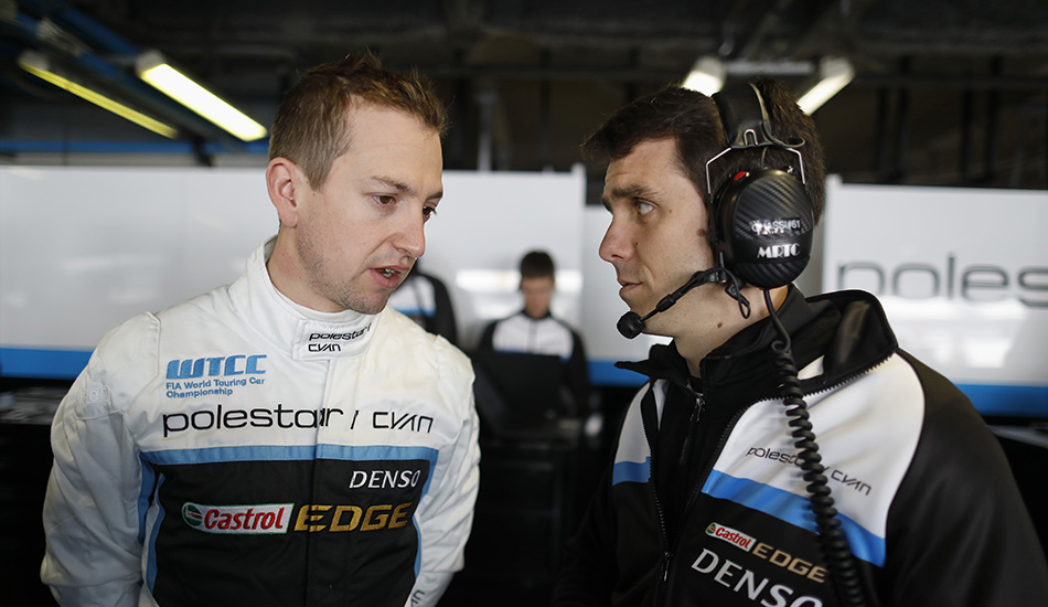 Nestor Girolami con su ingeniero, el español Joan Servia
