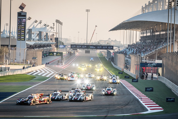 Largada de Bahrein 2016. Pocos días para volver a ver esto