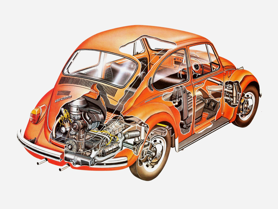 Conoce el funcionamiento del motor del Volkswagen Escarabajo